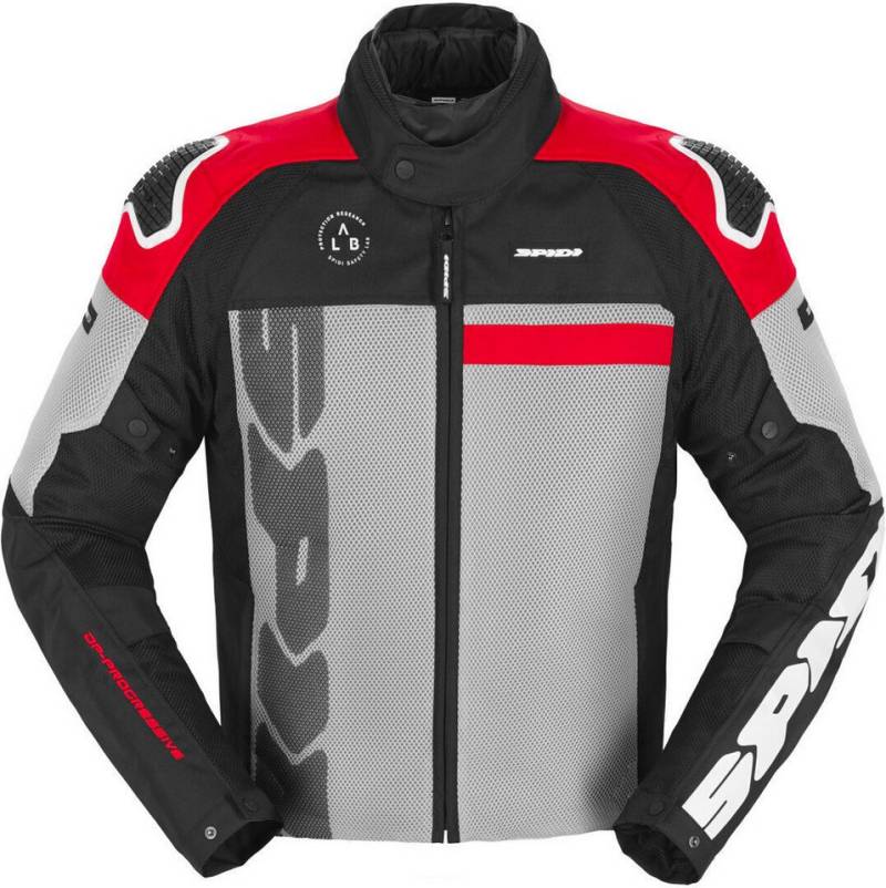 SpiDi Motorradjacke Progressive Net H2Out Motorrad Textiljacke wasserdicht,herausnehmbare Membrane,Perforiert von SpiDi