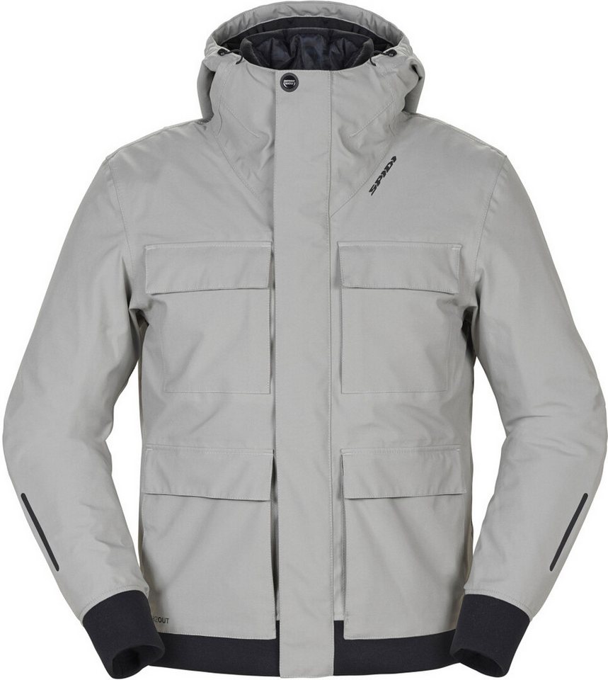 SpiDi Motorradjacke Riding Parka H2Out wasserdichte Motorrad Textiljacke 3-Lagen-Laminat,herausnehmbares Innenfutter,wasserdicht von SpiDi