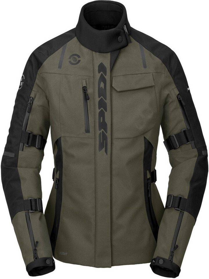 SpiDi Motorradjacke Tour Evo 2 H2Out wasserdichte Damen Motorrad Textiljacke 3-Lagen-Laminat,herausnehmbares Innenfutter,wasserdicht von SpiDi