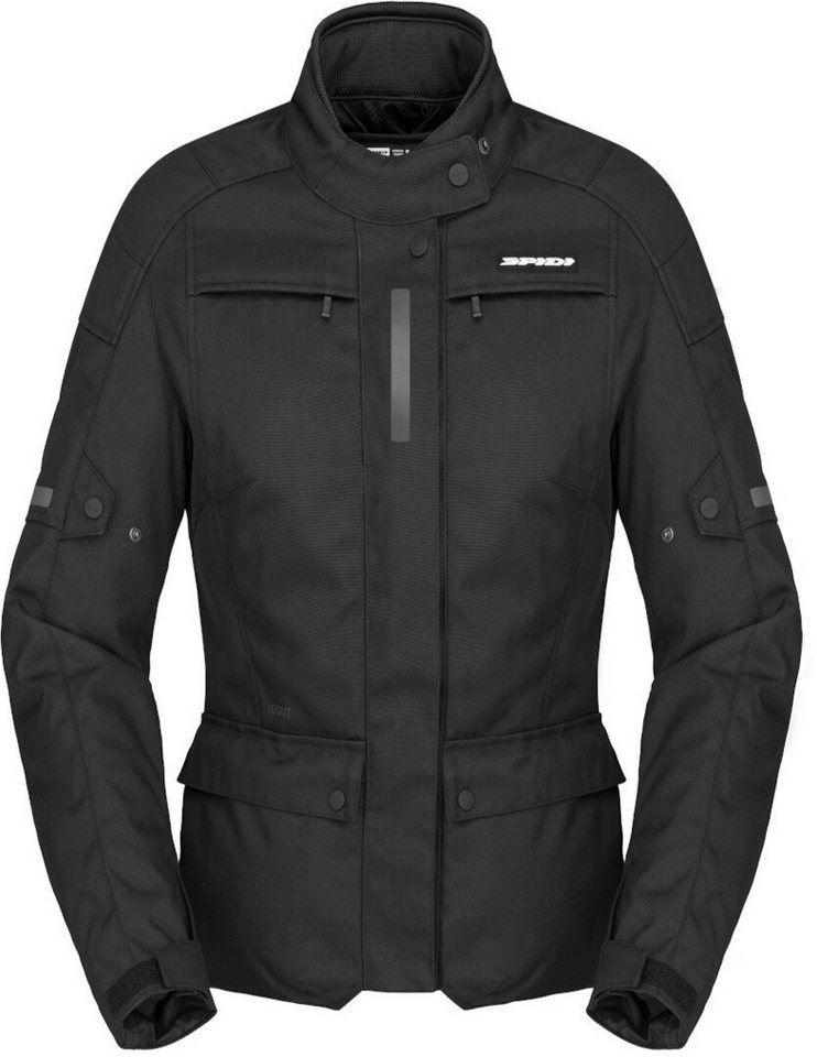 SpiDi Motorradjacke Traveler 3 Dark Edition wasserdichte Damen Motorrad Textil Jacke wasserdicht von SpiDi