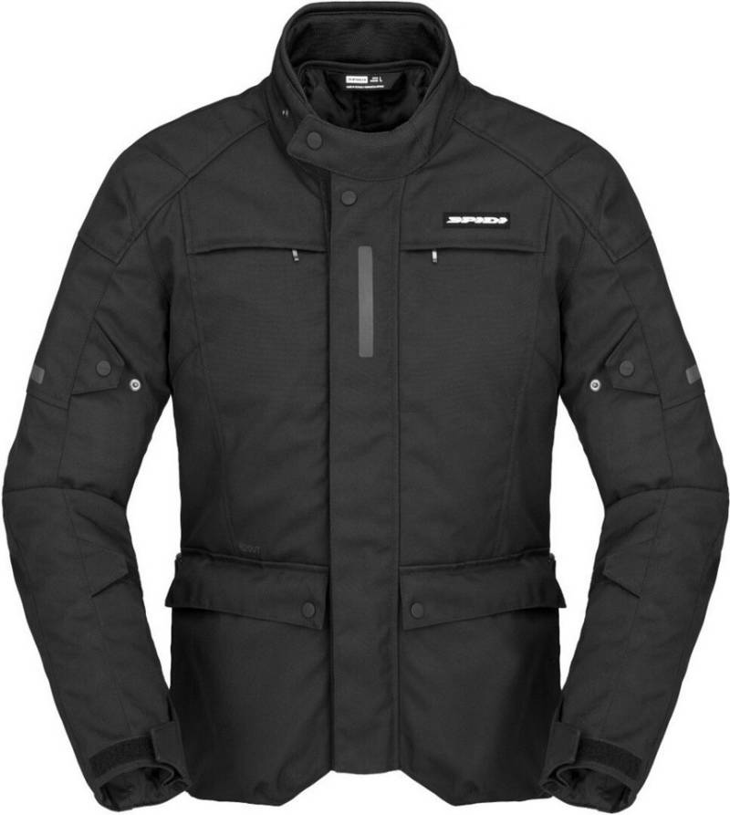 SpiDi Motorradjacke Traveler 3 Dark Edition wasserdichte Motorrad Textiljacke wasserdicht von SpiDi