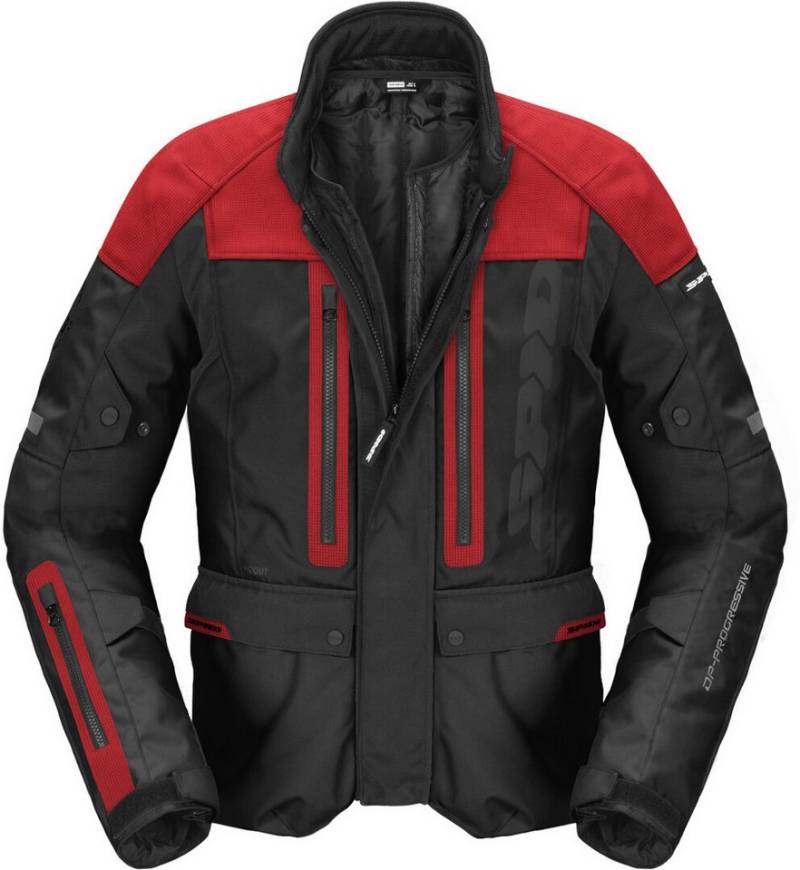 SpiDi Motorradjacke Traveler 3 Evo H2Out wasserdichte Motorrad Textiljacke herausnehmbares Innenfutter,wasserdicht von SpiDi