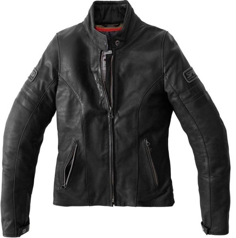 SpiDi Motorradjacke Vintage Damen Motorrad Lederjacke (wasserdicht) herausnehmbares Innenfutter von SpiDi