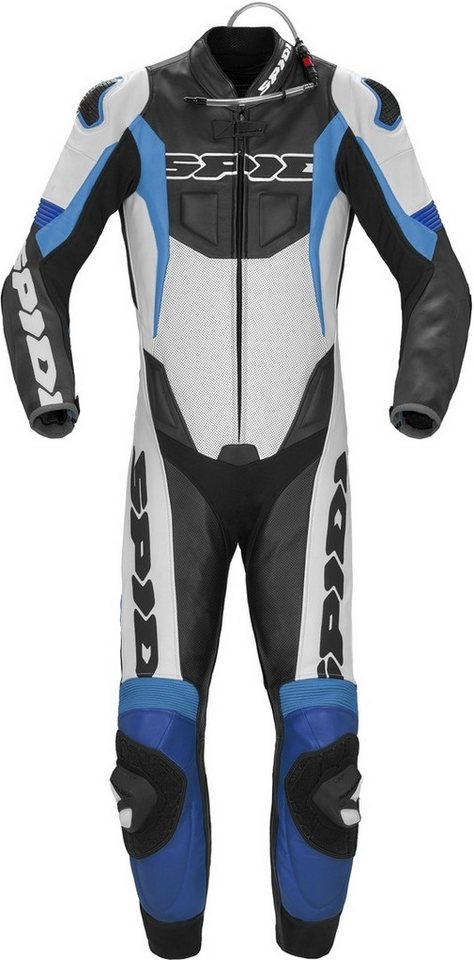 SpiDi Motorradkombi Sport Warrior Pro Perforierte Pro 1-Teiler Motorrad Lederkombi Wasserdicht belüftet protektoren abriebfest von SpiDi