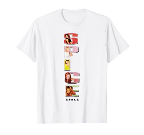 Offizielles Spice Girls Stacked Logo T-Shirt von Spice Girls