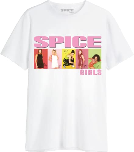 SPICE GIRLS Herren Mespicets005 T-Shirt, weiß, 56 von SPICE GIRLS