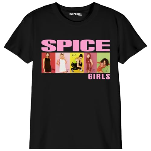 SPICE GIRLS Jungen Bospicets005 T-Shirt, Schwarz, 10 Jahre von SPICE GIRLS