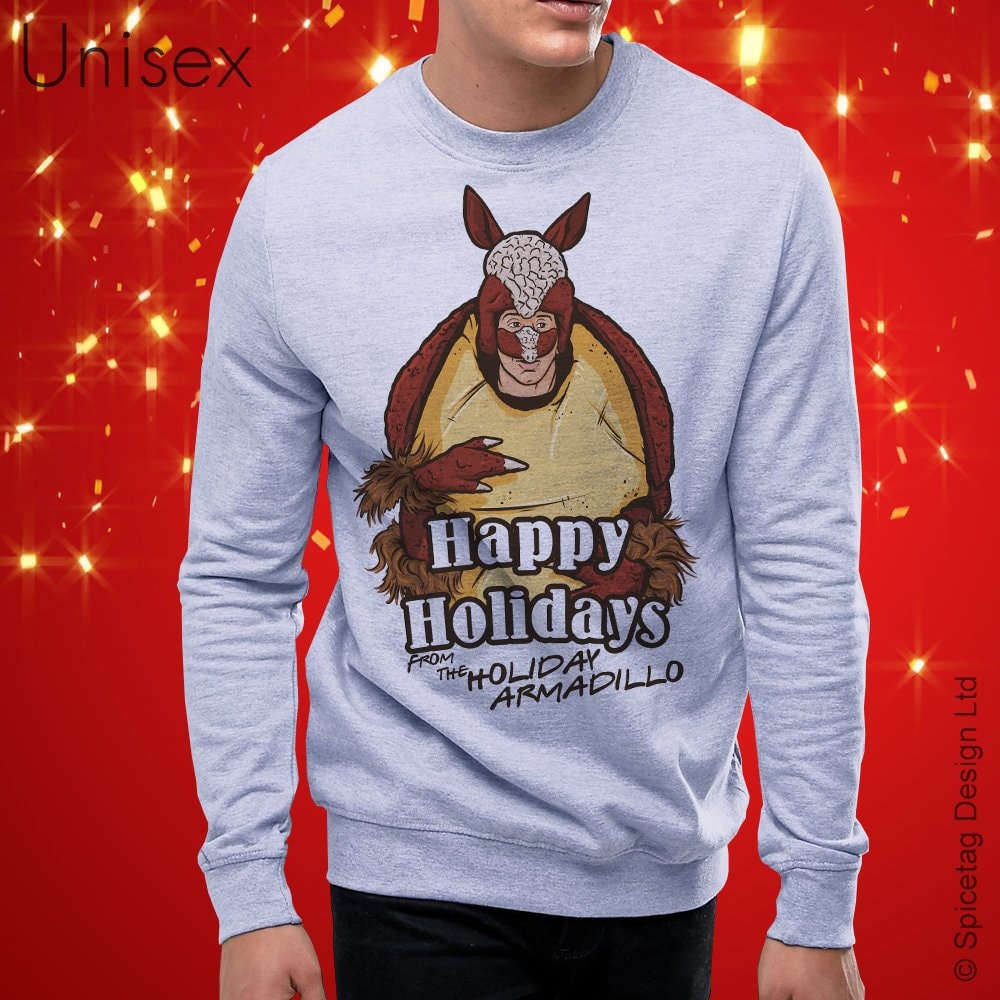 Der Urlaub Armadillo Weihnachten Pullover Weihnachtsmann Frohe Feiertage Jumper Festliches St. Nick Top Sweatshirt Jahreszeiten Grüße Frech Der Urlaub Armadillo Weihnachten Pullover Weihnachtsmann Frohe Feiertage Jumper Festliches St. Nick Top Sweatshirt Jahreszeiten Grüße Frech von Spicetag