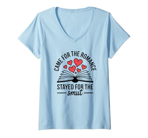 Damen Lustiger Romantik-Leser T-Shirt mit V-Ausschnitt Damen Lustiger Romantik-Leser T-Shirt mit V-Ausschnitt von Spicy Book Club Reader