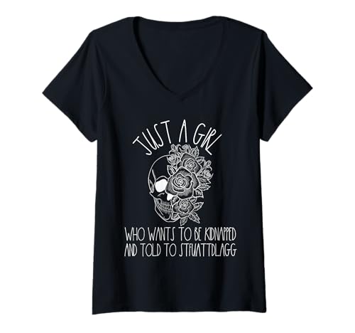 Damen STFUATTDLAGG Dark Romance Merch Damen Smutt Book Lover Grau T-Shirt mit V-Ausschnitt Damen STFUATTDLAGG Dark Romance Merch Damen Smutt Book Lover Grau T-Shirt mit V-Ausschnitt von Spicy Book Gifts For Adults