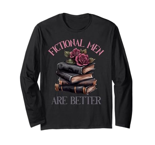Fiktive Männer Bookish Merch Dark Romance Buchliebhaber Frauen Langarmshirt von Spicy Book Gifts For Women