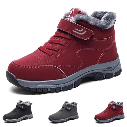 Spida Mount Orthoboots Pro - Ergonomische Winterstiefel, Orthoback Winterschuhe Damen Orthoback Schuhe, Orthoback Winterschuhe Damen (Rot, Erwachsene, Damen, 37, Numerisch, EU Schuhgrößensystem, M) von Spida Mount