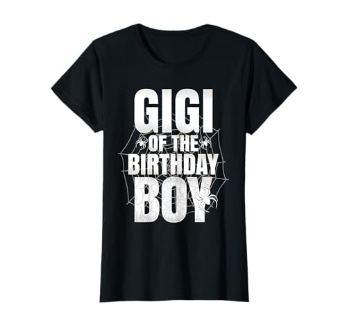 Gigi of The Birthday Boy, passendes Familien-Spinnennetz, lustig T-Shirt von Spider Gigi of Birthday Boy Family Members Art