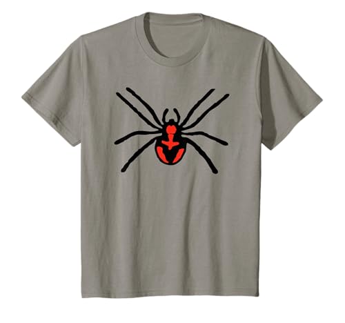 Spinne, Kinder-Design Schwarz / Rot T-Shirt von Spider Kids