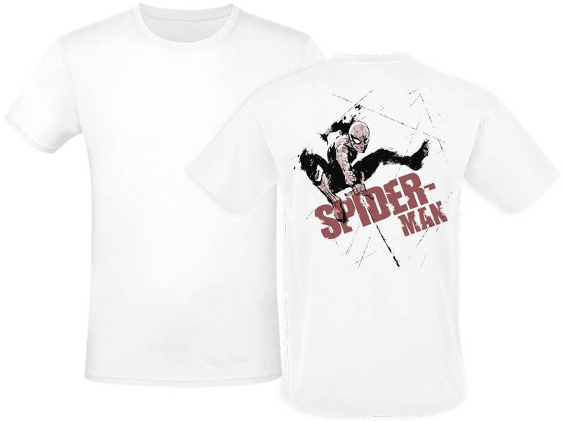 Spider-Man Brush Off T-Shirt weiß in L von Spider-Man