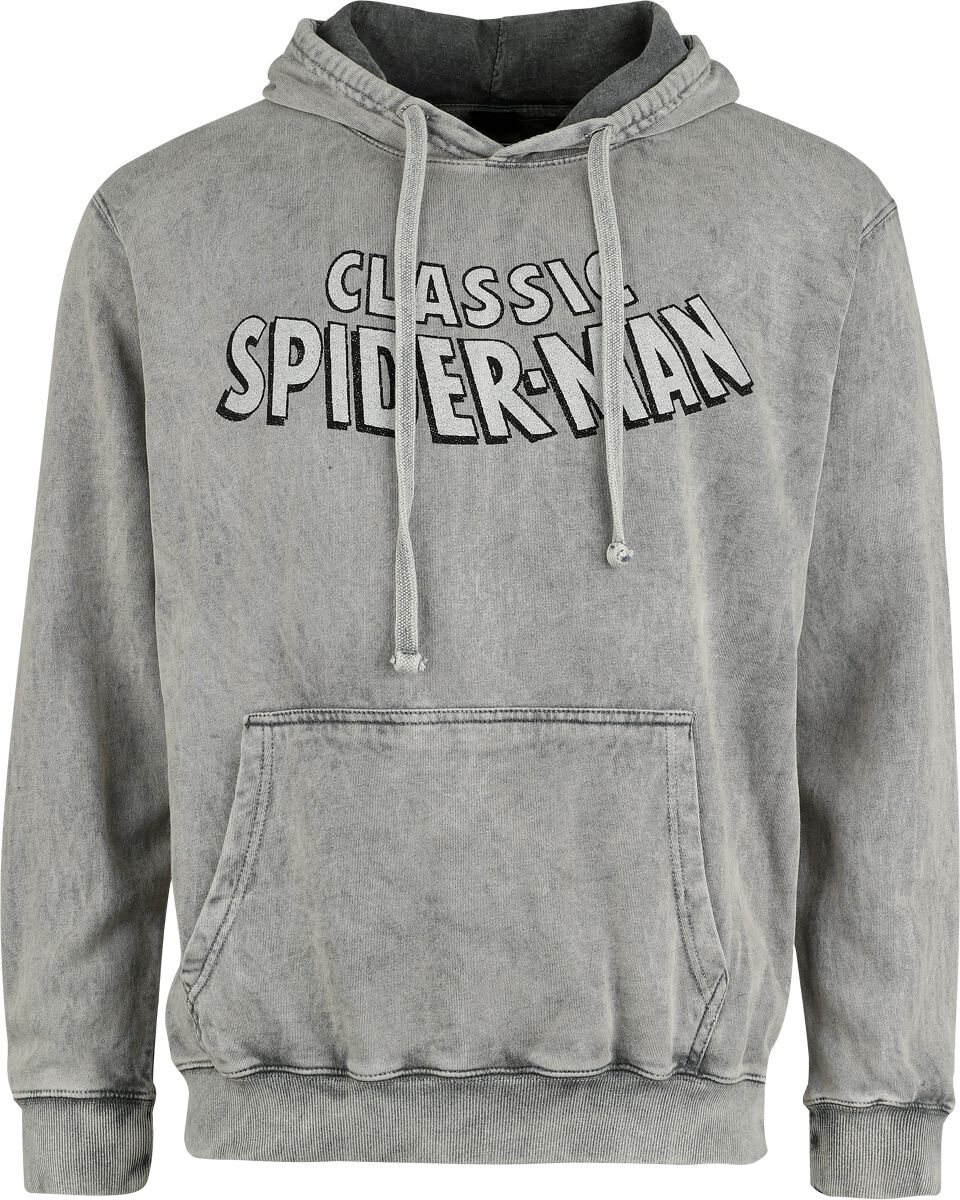 Spider-Man Classic Spider-Man Kapuzenpullover grau in L von Spider-Man