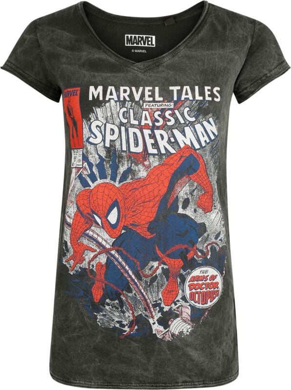 Spider-Man Classic Spider-Man T-Shirt dunkelgrau in XL von Spider-Man