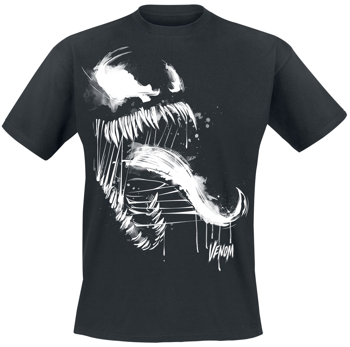 Spider-Man - Gaming T-Shirt - Marvel Games - Spider-Man 2 - Venom Splatter - S bis 5XL - für Männer - Größe 5XL - schwarz von Spider-Man