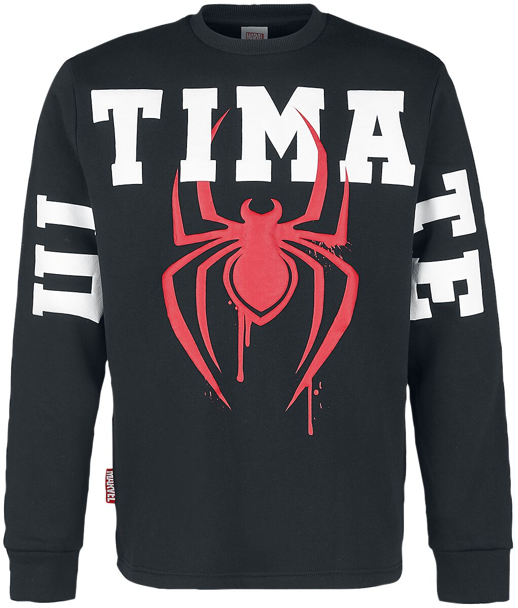 Spider-Man - Marvel Sweatshirt - Ultimate Logo - S bis M - für Männer - Größe S - schwarz  - EMP exklusives Merchandise! von Spider-Man