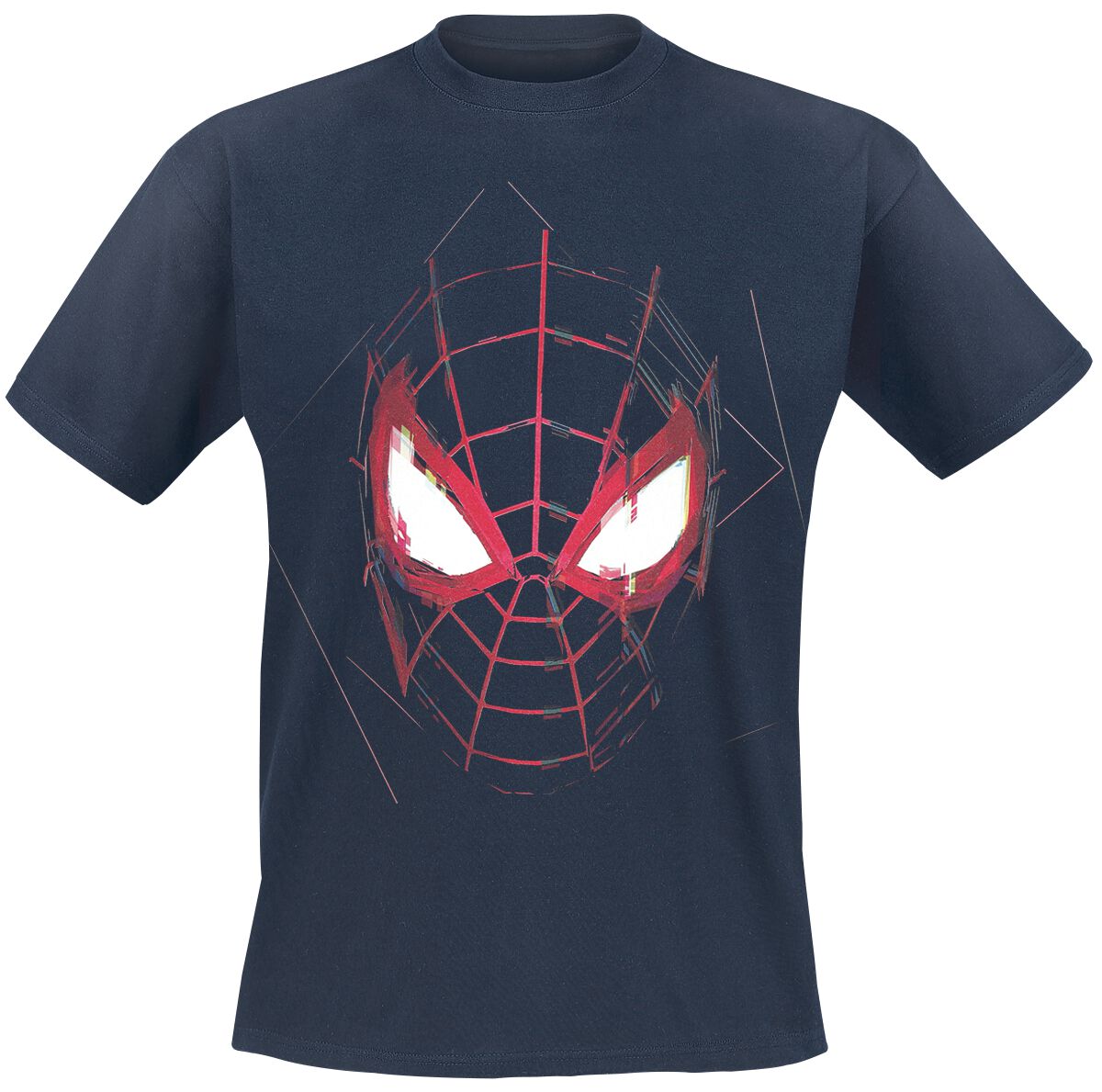 Spider-Man - Marvel T-Shirt - Miles Morales - Maske - S bis XXL - für Männer - Größe L - dunkelblau  - EMP exklusives Merchandise! von Spider-Man