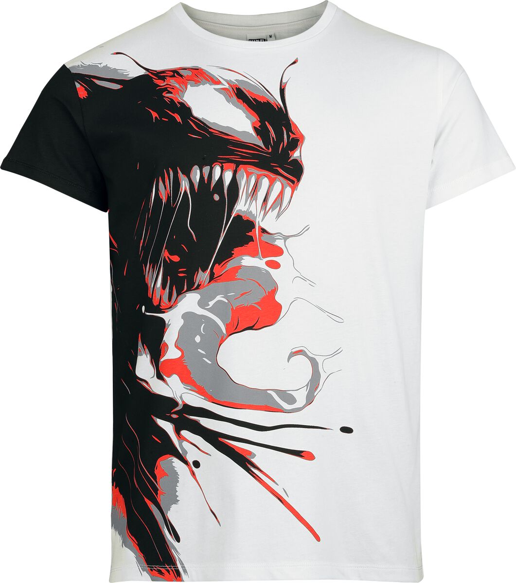 Spider-Man - Marvel T-Shirt - Venom - S bis 3XL - für Männer - Größe L - weiß/schwarz - EMP exklusives Merchandise! Spider-Man - Marvel T-Shirt - Venom - S bis 3XL - für Männer - Größe L - weiß/schwarz - EMP exklusives Merchandise! von Spider-Man
