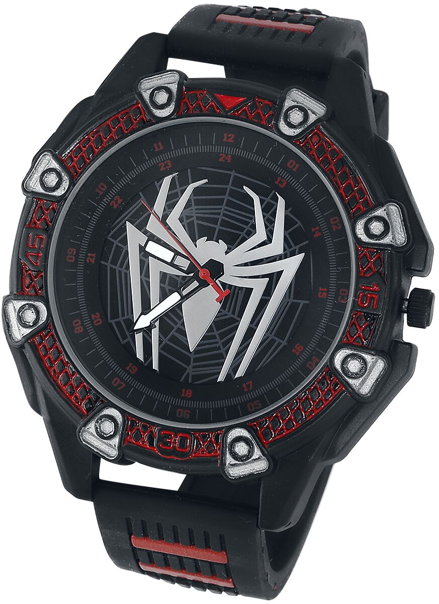 Spider-Man Spider Armbanduhren schwarz rot von Spider-Man