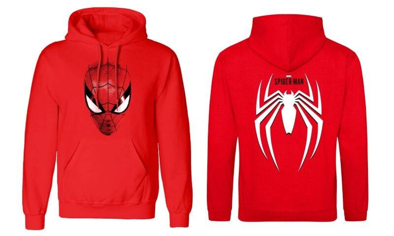 Spider-Man Spider Crest Kapuzenpullover rot in L von Spider-Man