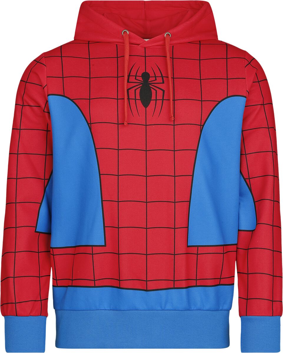 Spider-Man Suit Kapuzenpullover blau rot in M von Spider-Man