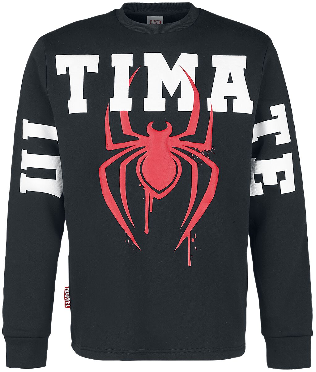 Spider-Man Ultimate Logo Sweatshirt schwarz in S von Spider-Man