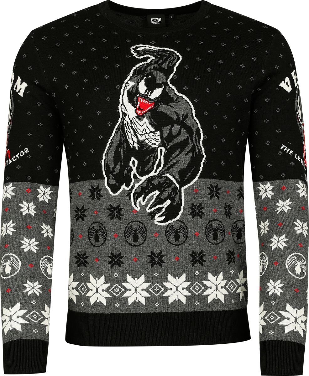 Spider-Man Venom 1988 Weihnachtspullover multicolor in XXL von Spider-Man