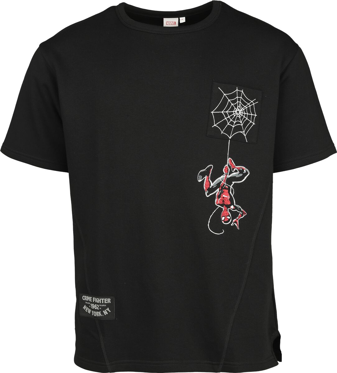 Spider-Man Web T-Shirt schwarz in L von Spider-Man