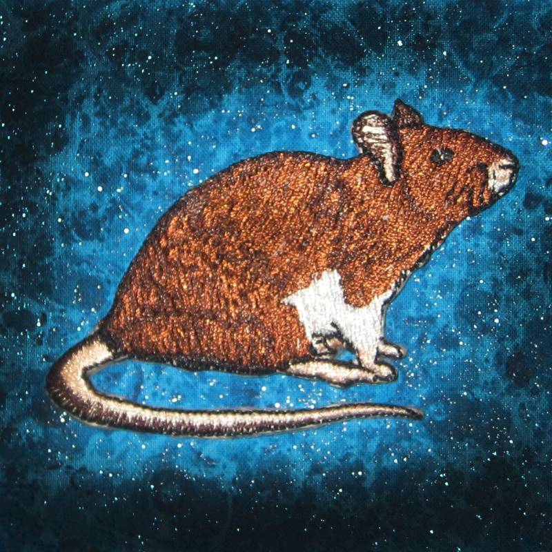 Ausgefallene Braune Mokka Ratte Steam Punk Aufnäher Zum Aufbügeln von SpiderStitchesParlor