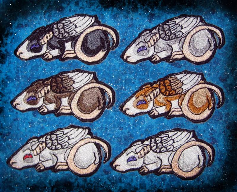 Geflügelte Fliegende Ratte Engel Eisen Auf Patch Nähen Applikation von SpiderStitchesParlor