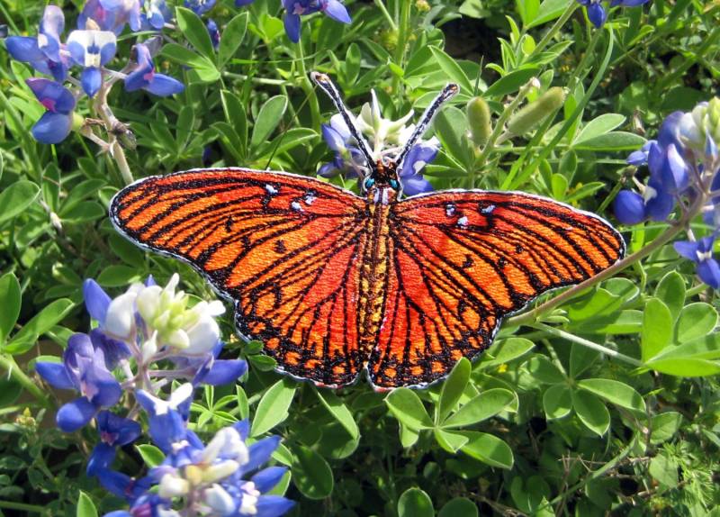 Aufnäher Zum Aufbügeln Oder Aufnähen in Der Farbe Farbenstickerei von SpiderStitchesParlor