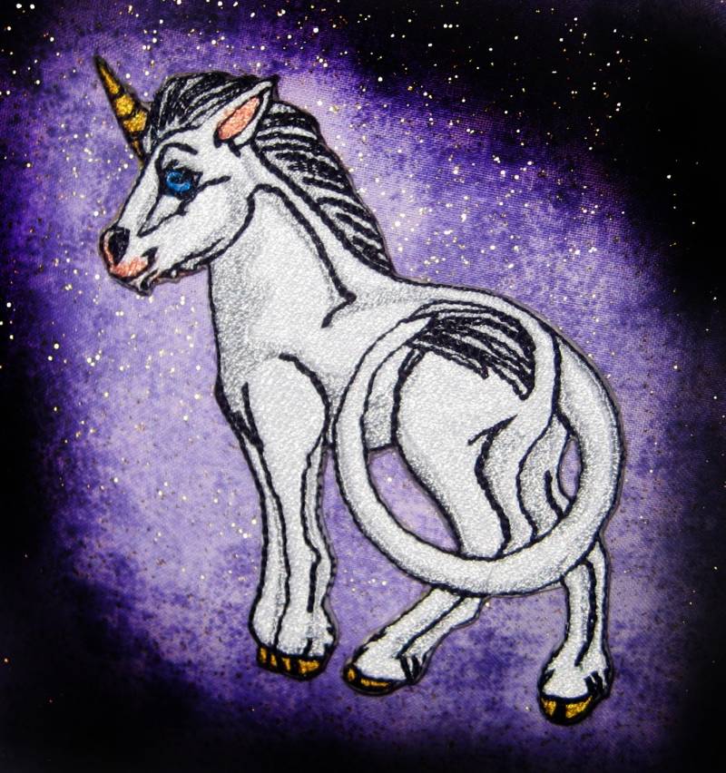 Kleine Einhorn Fohlen Eisen Auf Patch von SpiderStitchesParlor