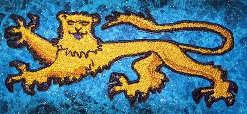 Lion Passant Guardant Crest Patch Zum Aufbügeln - Herzog Von York, König Heinrich Viii von SpiderStitchesParlor