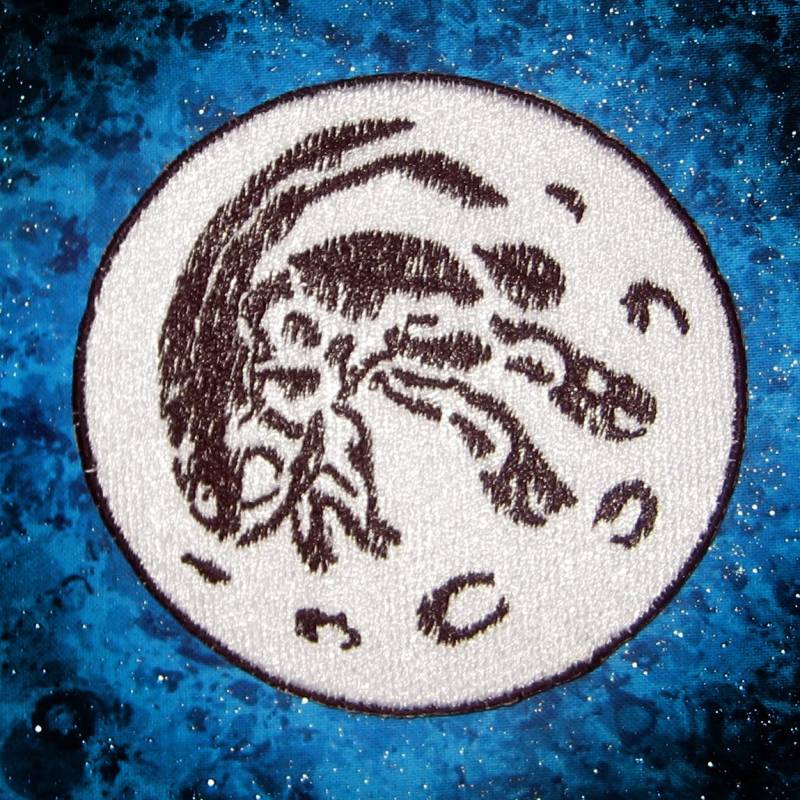 Mond Kaninchen Springen Aufnäher Zum Aufbügeln von SpiderStitchesParlor