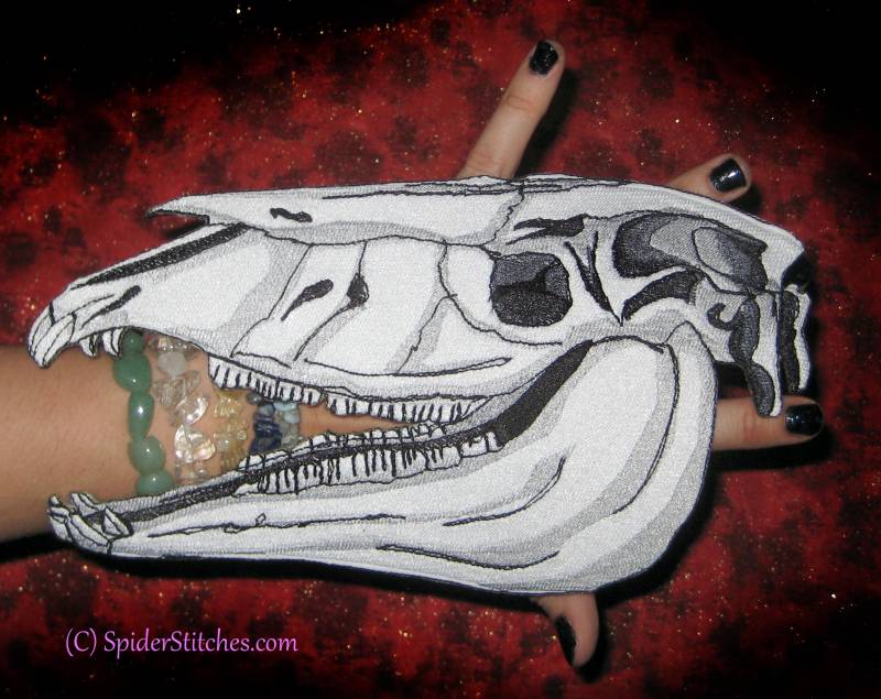 Sehr Grosser Pferd Schädel Patch Eisen Auf Oder Sew On Pagen Punk Gothic Goth Western von SpiderStitchesParlor