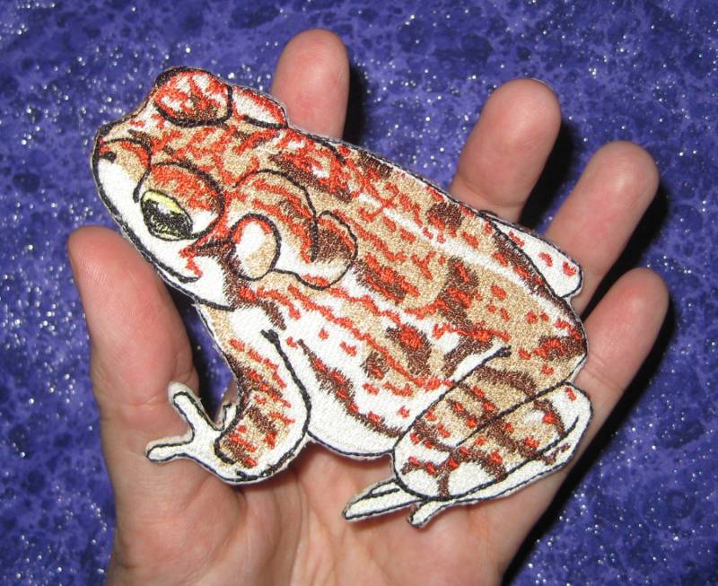 Seltene Rotfleckige Kröte Bufo Punctatus Eisen Auf Patch Applikation Nähen von SpiderStitchesParlor