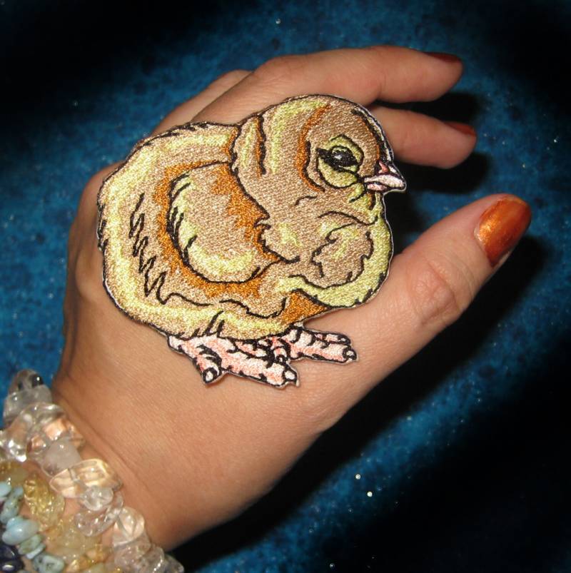 Süße Buff Orpington Küken Eisen Auf Patch Hinterhof Huhn Haustier von SpiderStitchesParlor