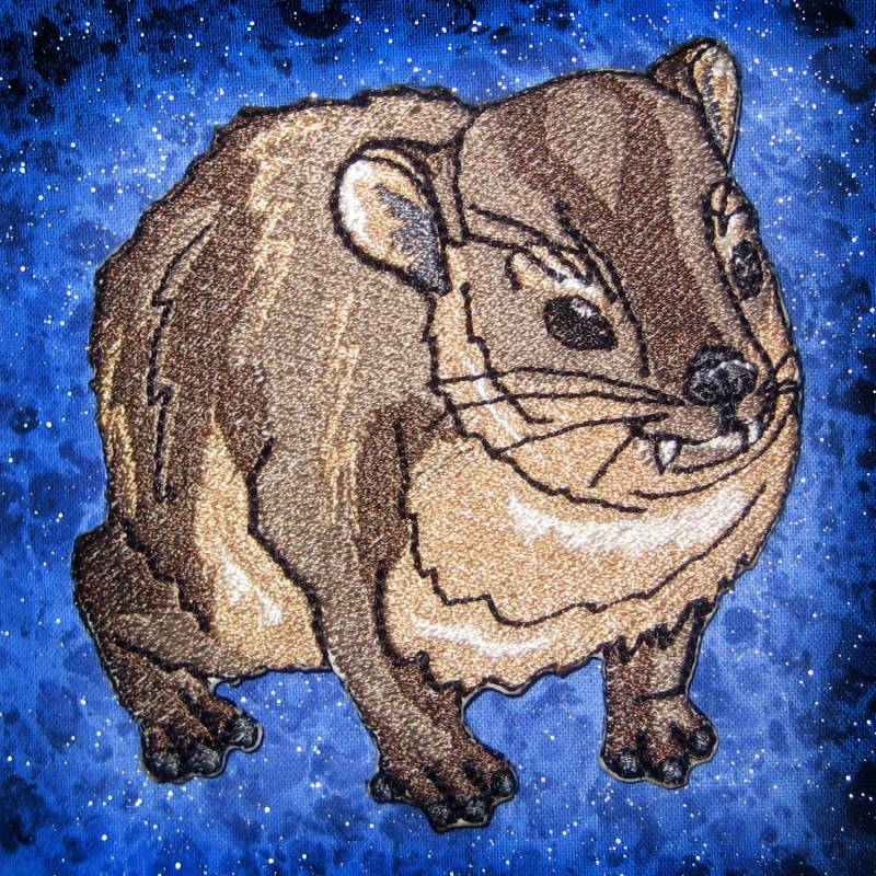 Süßer Hyrax Aufnäher Zum Aufbügeln von SpiderStitchesParlor