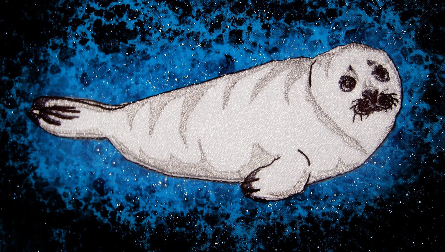 Süßer Seehund Aufnäher von SpiderStitchesParlor