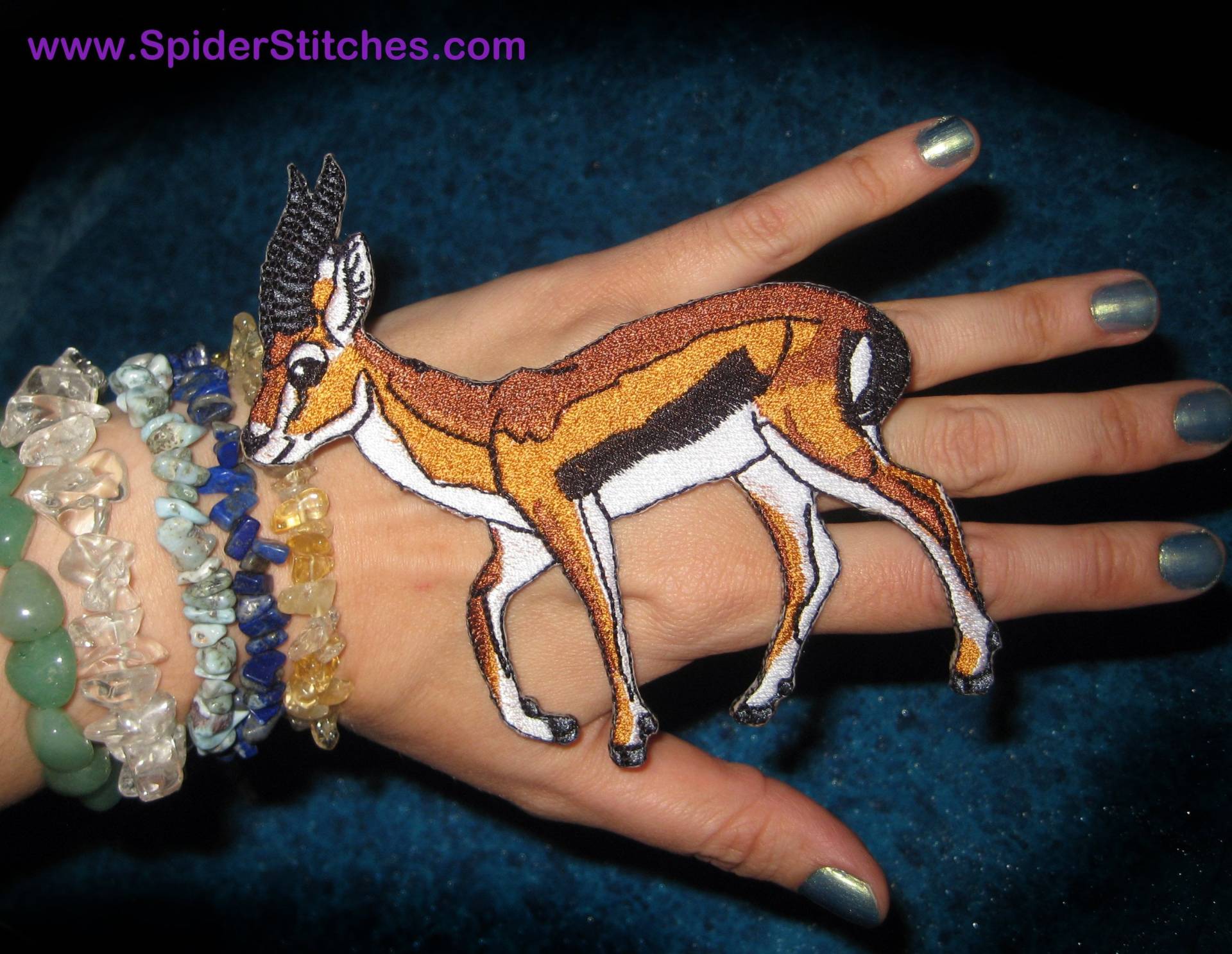 Thomson Es Gazelle Eudorcas Thomsonii Bügelbild Aufnähen Oder von SpiderStitchesParlor