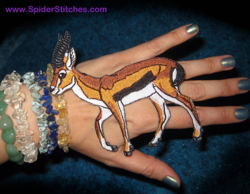 Thomson Es Gazelle Eudorcas Thomsonii Bügelbild Aufnähen Oder von SpiderStitchesParlor