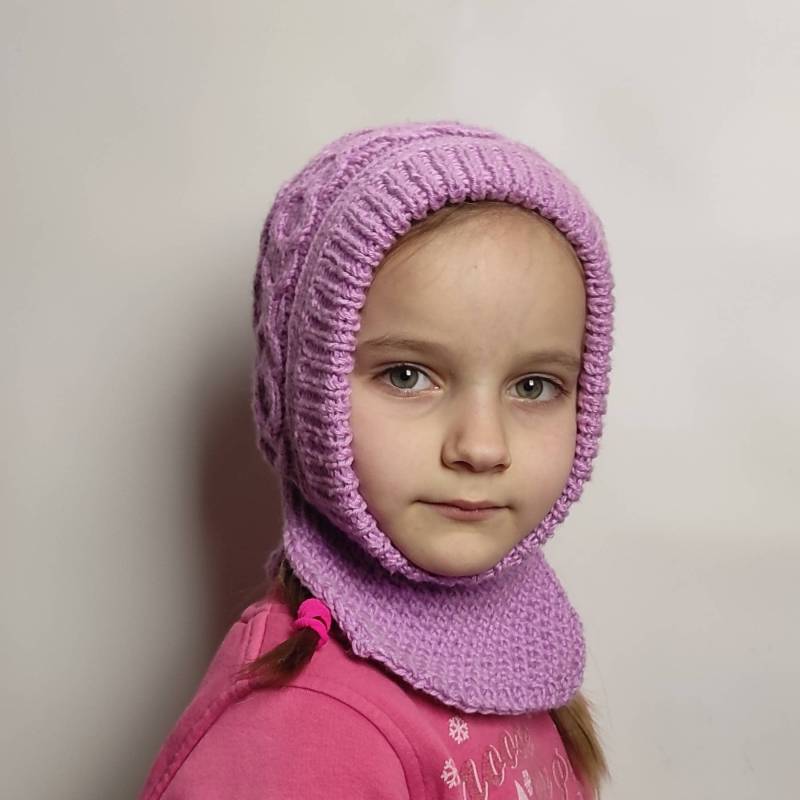 Kid's Balaclava in Lilac. Made To Order von Spidergirls