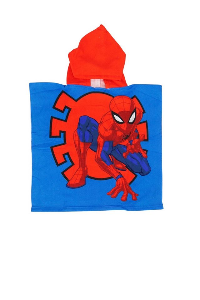 Spiderman Badeponcho Kinder Badeponcho mit Kapuze aus Polyester 55 x 110 cm, Polyester von Spiderman