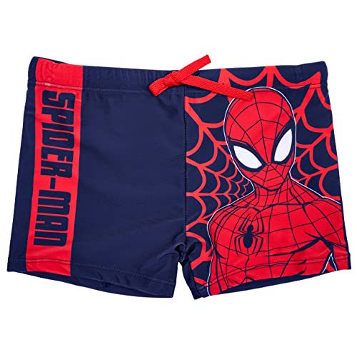 Spiderman Badeshort Badehose Schwimmhose Schwimmshorts Jungen (dunkelblau 98) von Spiderman