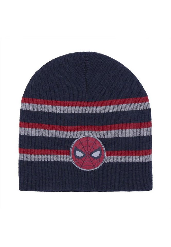 Spiderman Beanie Kinder Jungen Strickmützte Winter-Beanie-Mütze von Spiderman