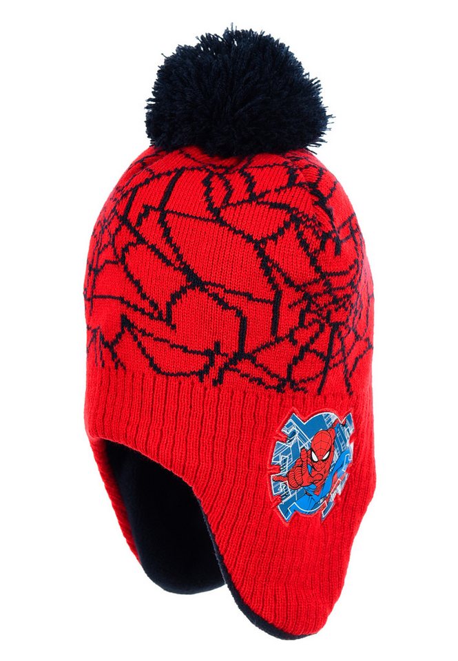 Spiderman Bommelmütze Kinder Wintermütze Jungen mit Bommel und Ohrenschutz Spiderman Bommelmütze Kinder Wintermütze Jungen mit Bommel und Ohrenschutz von Spiderman
