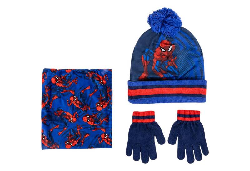Cerdá Bommelmütze Marvel (3-St) Jungen Winter-Set Mütze Einheitsgröße 2-5 Jahre von Cerdá